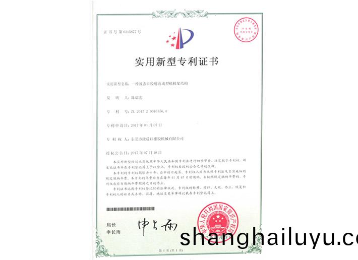 2017200167564實(shí)(shi)用新型(xing)專利證書